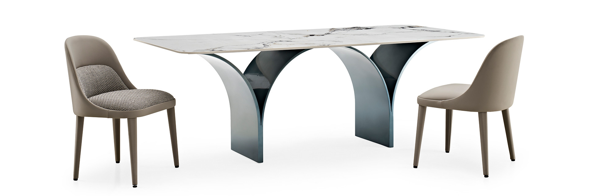 गुणवत्ता सिरेमिक संगमरमर के ऊपर भोजन की मेज फैक्टरी